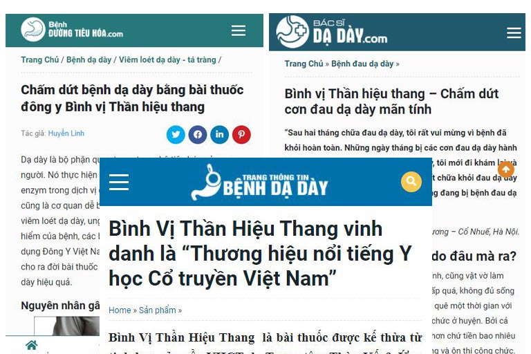 Bình vị Thần hiệu Thang được nhiều kênh thông tin khen ngợi