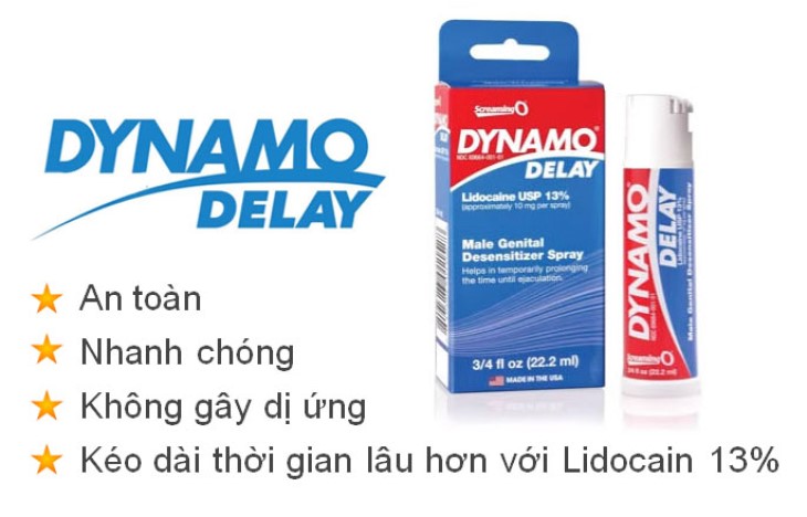 Thuốc chống xuất tinh sớm Dynamo được nam giới trên toàn thế giới tin dùng