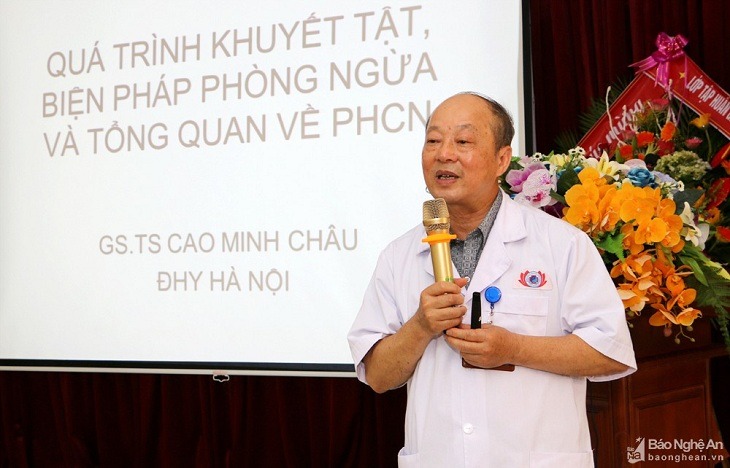 GS.TS Cao Minh Châu là chuyên gia hàng đầu về Phục hồi chức năng 