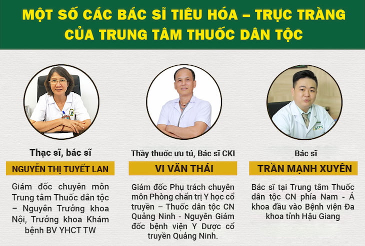 Đội ngũ Y, Bác sĩ hàng đầu ngành YHCT tại Trung tâm Thuốc dân tộc