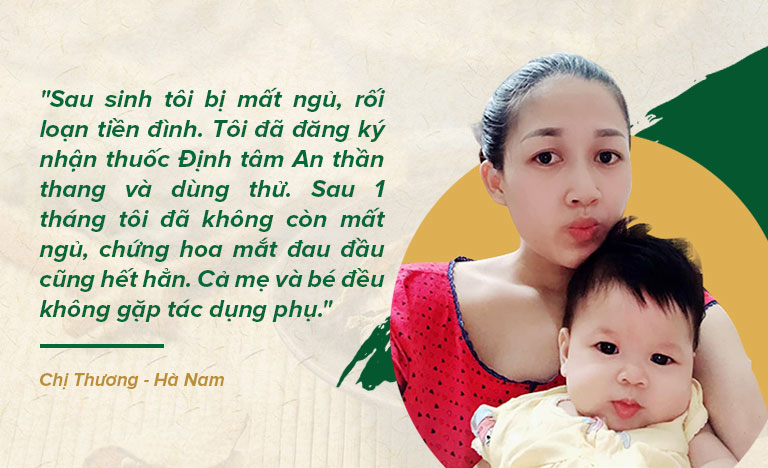 Chị Thương đã thoát khỏi mất ngủ, rối loạn tiền đình sau sinh nhờ bài thuốc Định tâm An thần thang