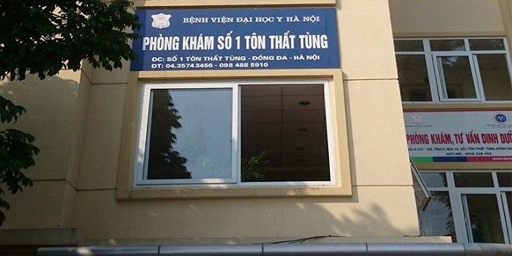 Phòng khám số 1 Tôn Thất Tùng thuộc Đại học Y Hà Nội với đội ngũ y bác sĩ giỏi, các chuyên gia đầu ngành