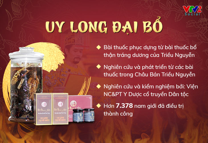 Uy Long Đại Bổ là bài thuốc điều trị sinh lý với nhiều công dụng nổi bật