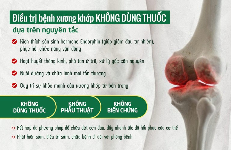 Nguyên tắc chữa bệnh xương khớp không dùng thuốc