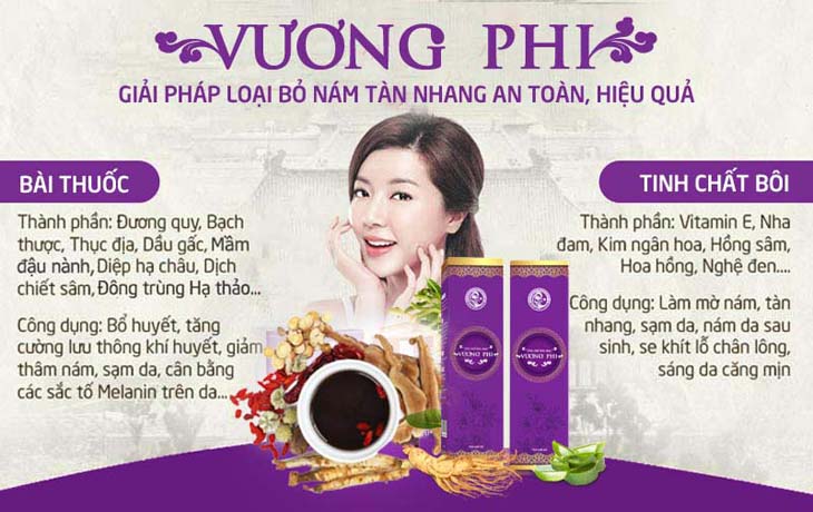 Vương Phi kết hợp "trong uống - ngoài bôi" để xử lý nám, tàn nhang