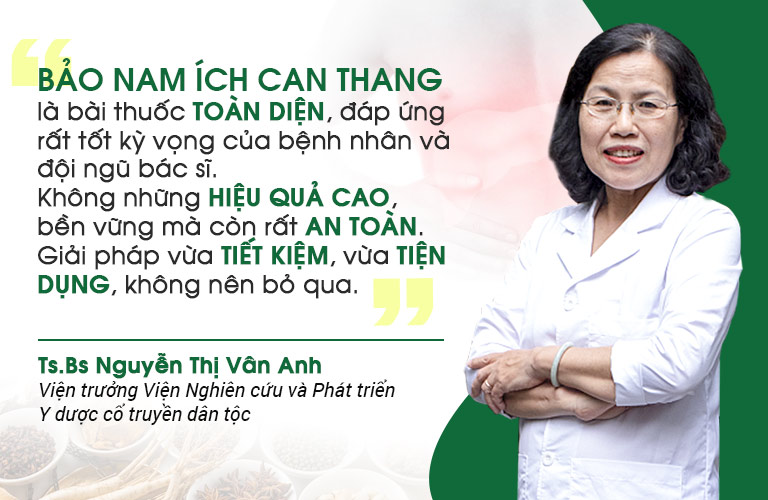 TS Vân Anh có nhận định chung về bài thuốc