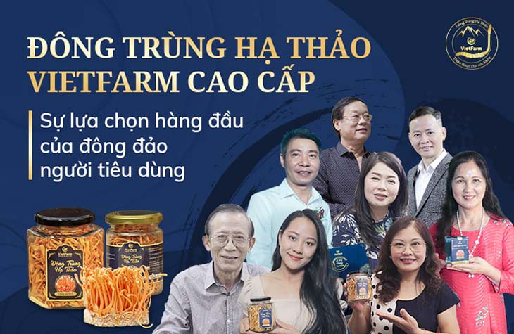 Đông đảo nghệ sĩ và người tiêu dùng sử dụng sản phẩm của Đông trùng hạ thảo Vietfarm