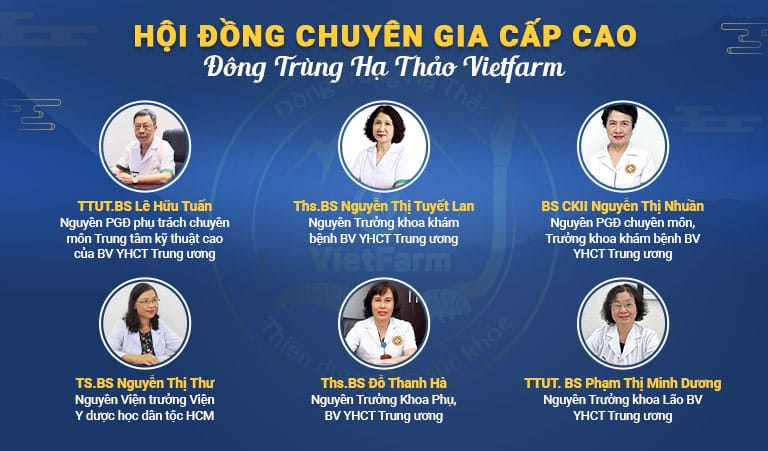 Đội ngũ chuyên gia YHCT của Đông trùng hạ thảo Vietfarm