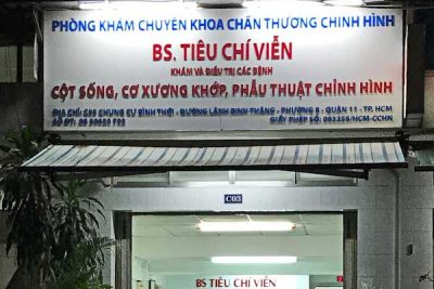 Phòng khám chuyên khoa Chấn thương chỉnh hình – Bs Tiêu Chí Viễn