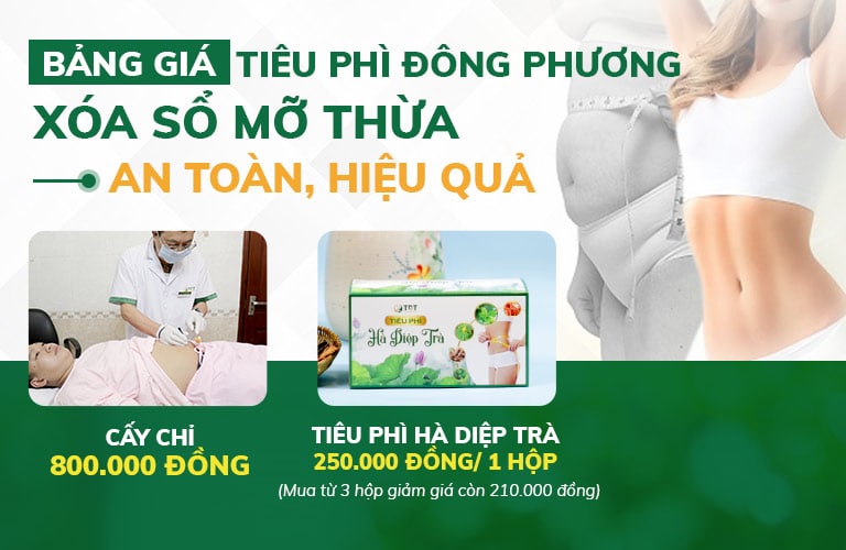 Bảng giá liệu trình Tiêu Phì Đông Phương