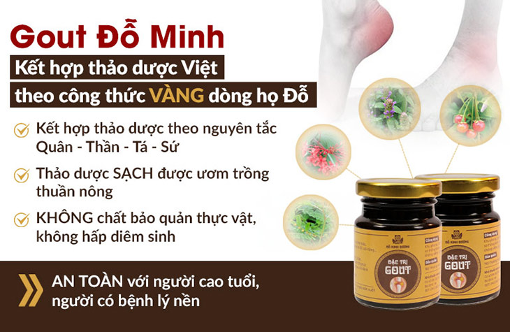 Ưu điểm thảo dược bài thuốc gout Đỗ Minh Đường