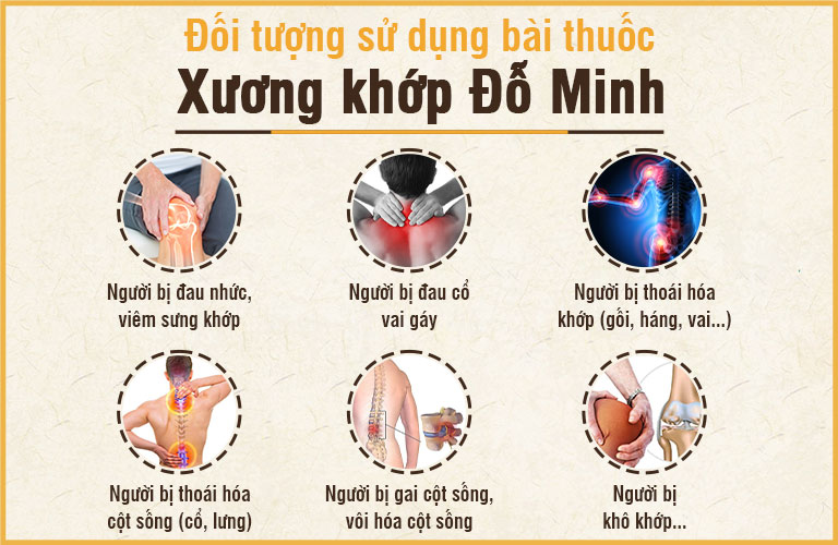 Đối tượng sử dụng bài thuốc Xương khớp Đỗ Minh