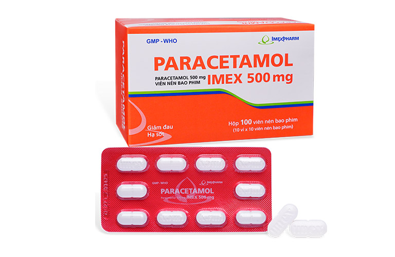 Paracetamol giúp giảm đau, hạ sốt hiệu quả, giúp bé dễ chịu hơn khi bị viêm họng kèm theo sốt