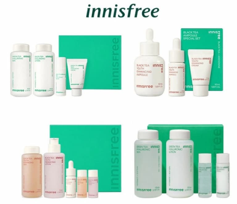 Mỹ phẩm Innisfree có chiết xuất từ thành phần trà xanh tự nhiên 