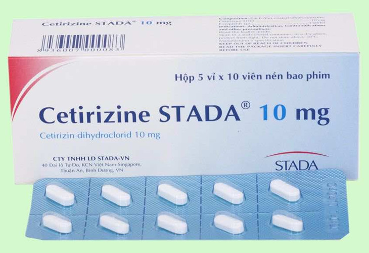 Cetirizine dùng trong trường hợp tổ đỉa nặng, lan rộng