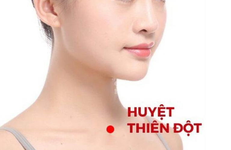 Huyệt thiên đột giúp giảm sưng đau và cải thiện chức năng tuyến giáp