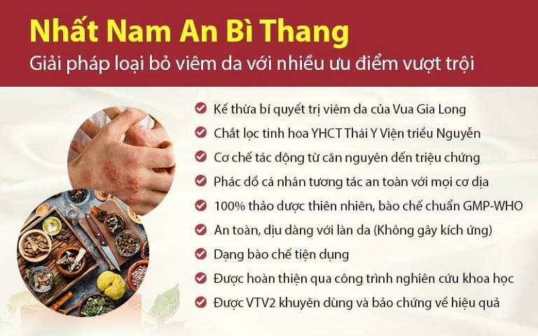 Bài thuốc sở hữu nhiều ưu điểm nổi trội trong việc điều trị bệnh viêm da