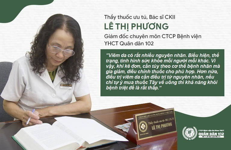 Bác sĩ Lê Phương chỉ ra sai lầm trong điều trị viêm da khiến bệnh mãi không khỏi