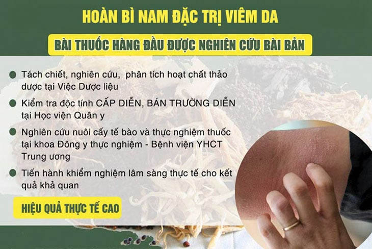 Hoàn Bì Nam được nghiên cứ bài bản, cho hiệu quả thực tế cao