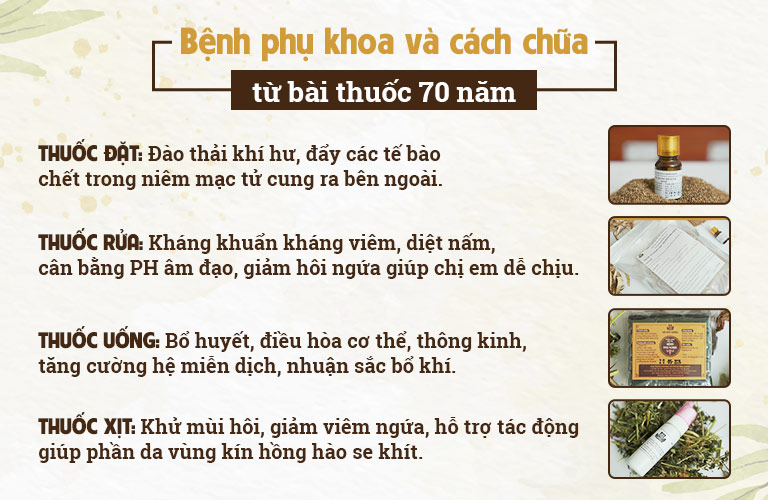 Liệu trình bài thuốc Phụ Khang Đỗ Minh