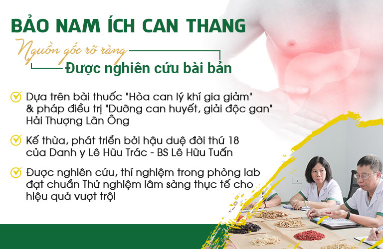 Bảo nam Ích can thang được nghiên cứu chuyên sâu, bài bản bởi đội ngũ chuyên gia đầu ngành