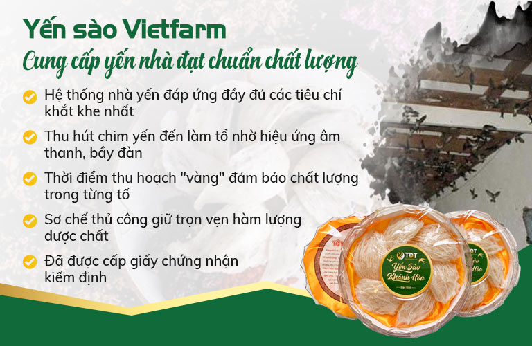 Trung tâm Vietfarm xây dựng hệ thống nhà yến đạt chuẩn chất lượng