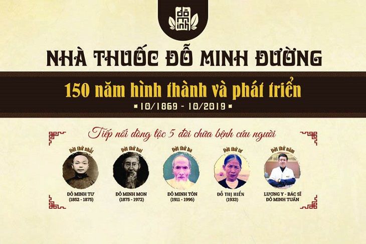 Nhà thuốc Đỗ Minh Đường đã có gia thế hành nghề y từ gần 150 năm nay, trải qua 5 đời làm nghề