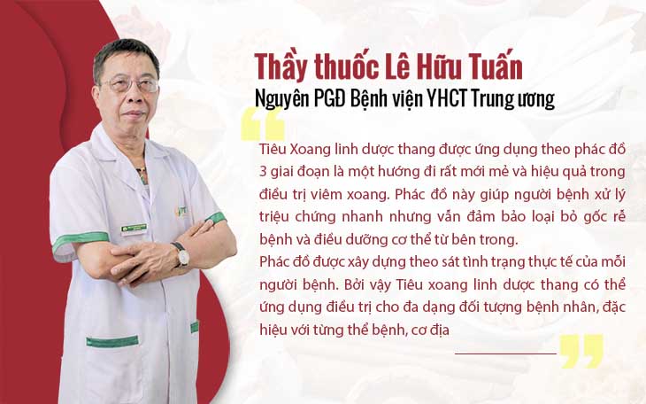 Bác sĩ Tuấn đánh giá về bài thuốc Tiêu Xoang linh dược thang