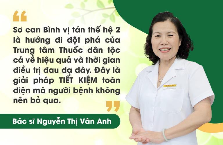 TS.BS Vân Anh nhận xét về Sơ can Bình vị tán 2