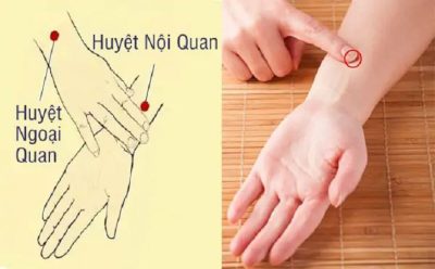 Cách xác định huyệt nội quan