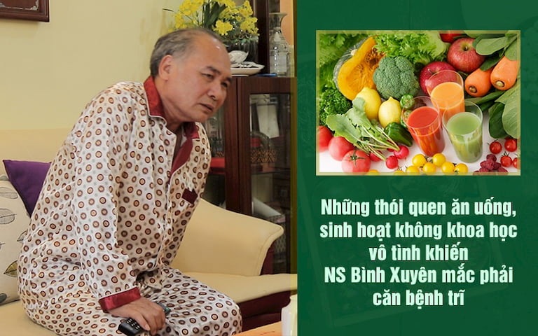 NS Bình Xuyên bị trĩ do thói quen sinh hoạt không điều độ