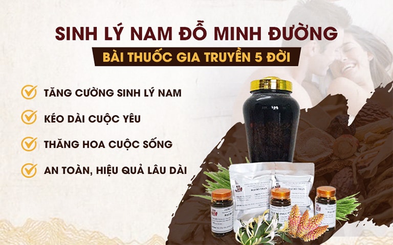 Bài thuốc sinh lý nam Đỗ Minh