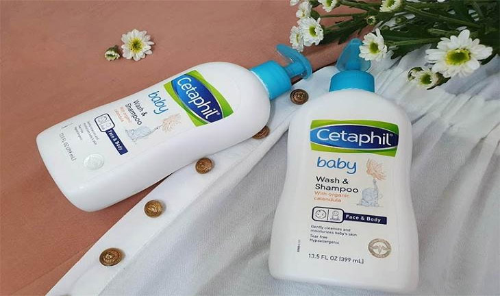 Hình ảnh sữa tắm cetaphil cho bé viêm da cơ địa