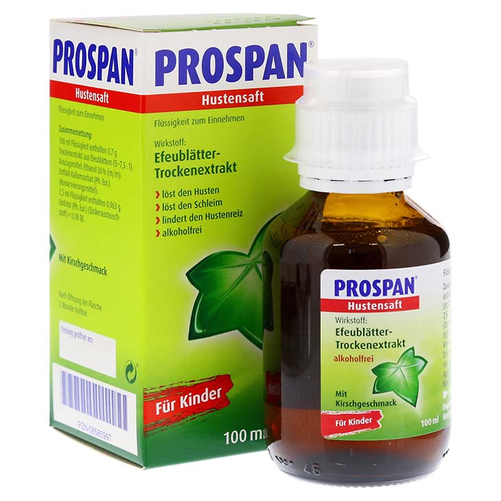 Thuốc ho Prospan có thành phần chính là Cao khô lá thường xuân