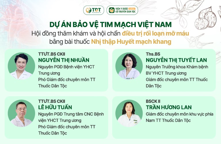 Đội ngũ bác sĩ thăm khám điều trị mỡ máu tại Thuốc Dân Tộc