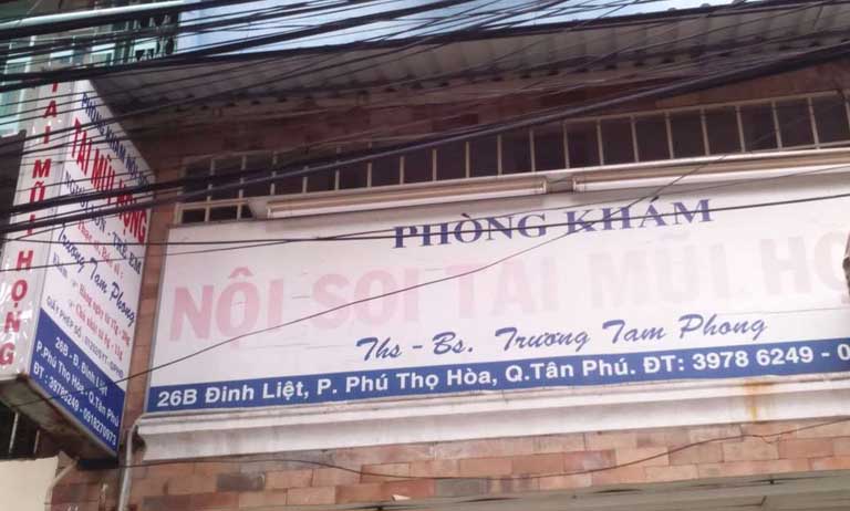 phòng khám bác sĩ Trương Tam Phong