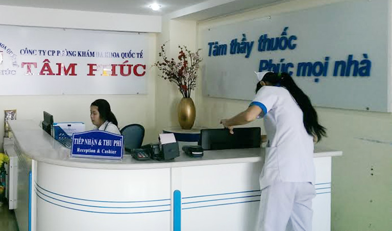 quy trình khám bệnh Phòng khám Đa khoa Quốc tế Tâm Phúc