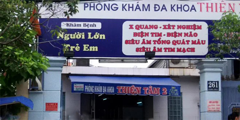 Phòng khám Đa khoa Thiện Tâm tọa lạc tại 261 Lê Văn Lương, phường Tân Qui, Quận 7, Thành phố Hồ Chí Minh