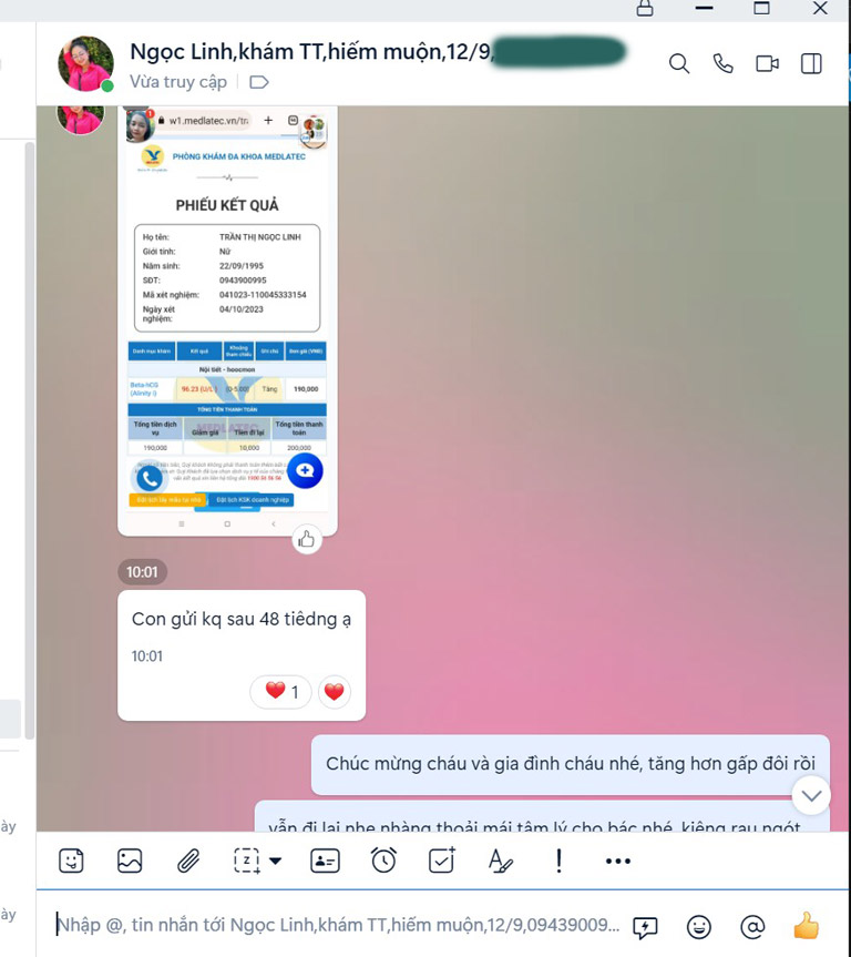 Phản hồi của bệnh nhân sau khi điều trị với Ths.Bs Đỗ Thanh Hà