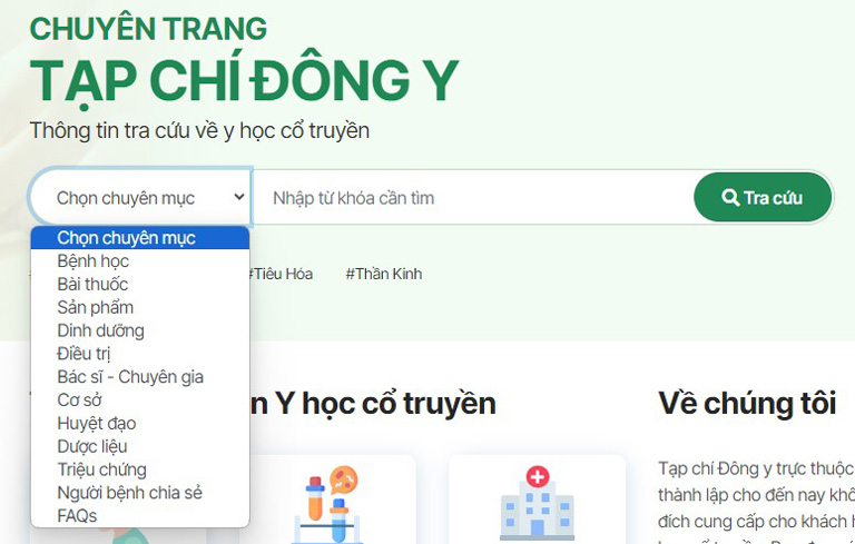 Thanh tìm kiếm được đặt ở vị trí nổi bật, ngay trên đầu trang chủ