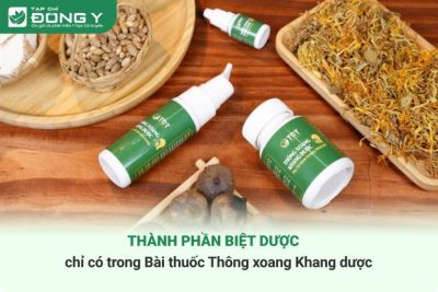 Thành phần biệt dược chỉ có trong bài thuốc Thông xoang Khang dược