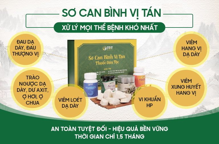 Sơ can Bình vị tán điều trị mọi thể bệnh dạ dày