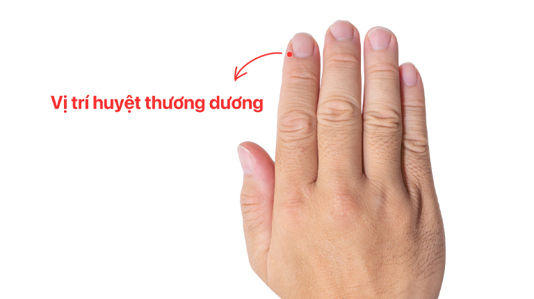 Vị trí của huyệt Thương Dương