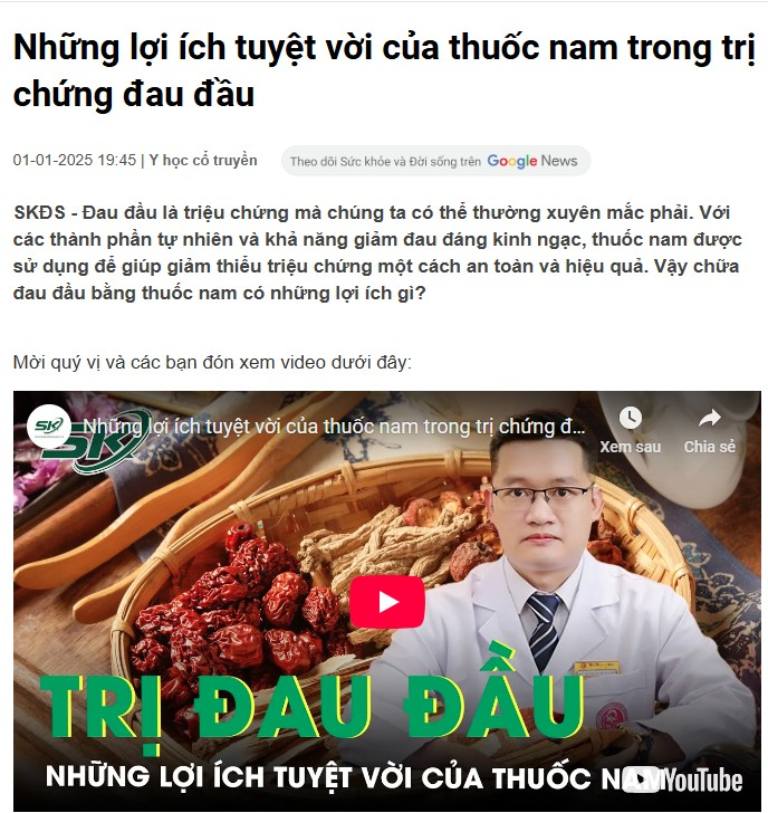 Những chia sẻ của Bác sĩ Trần Hải Long đã được đông đảo độc giả quan tâm, tìm kiếm